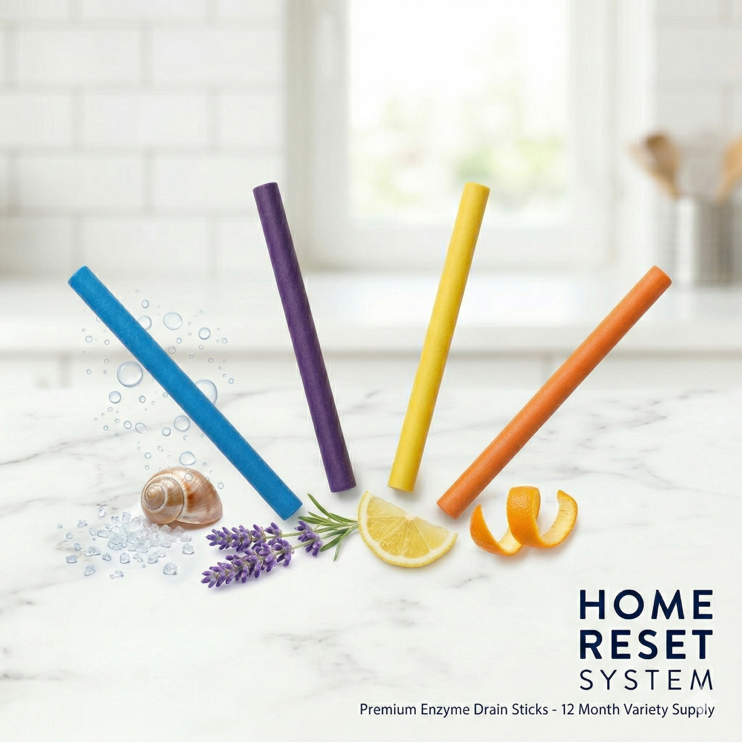 Premium Drain Cleaning Sticks - 12 Month Supply